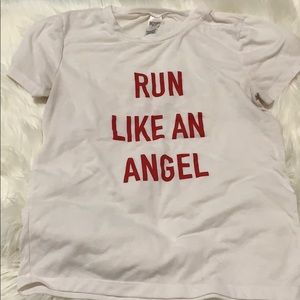 Run like an angel victoria Secret shirt